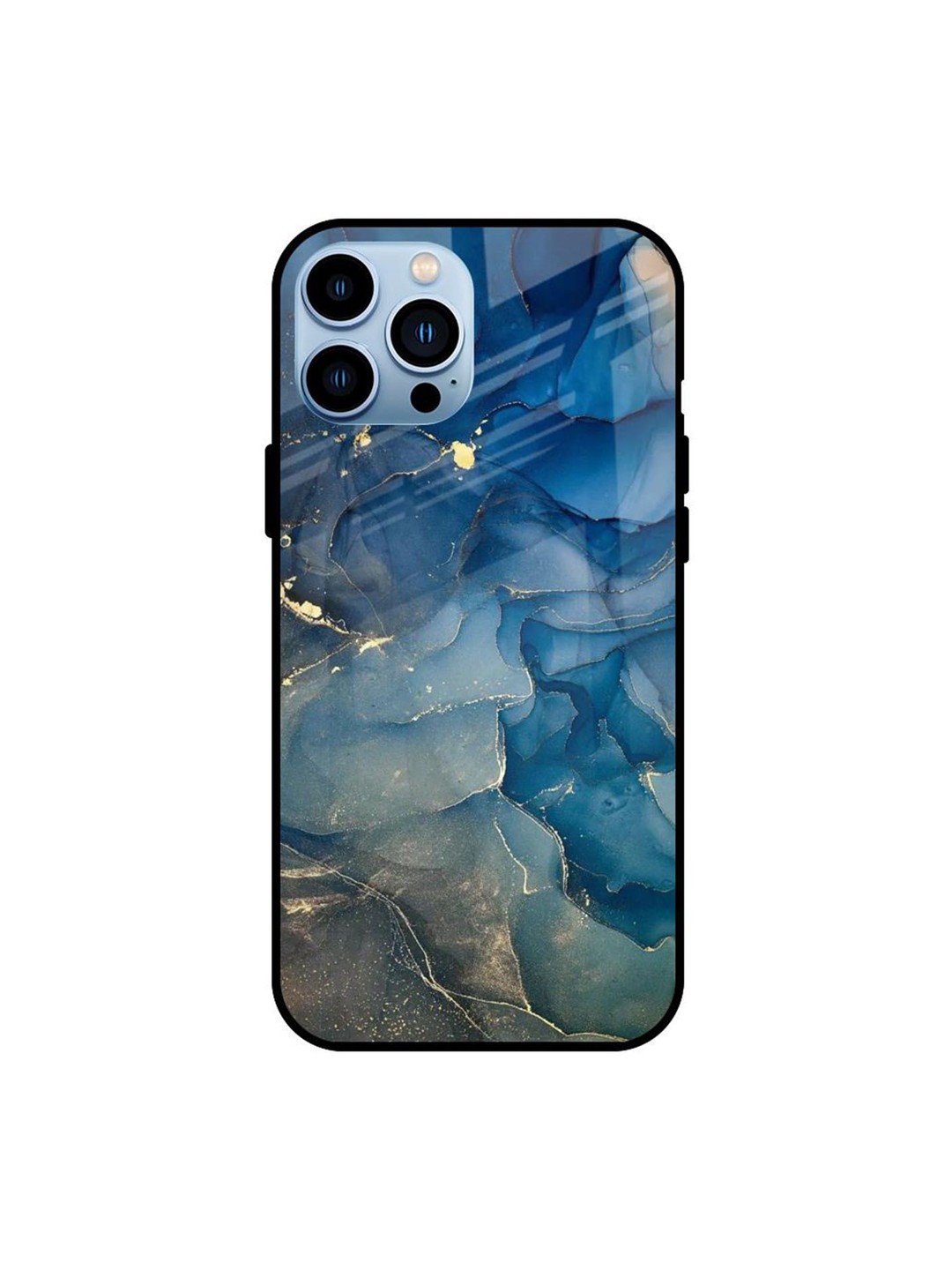 

QRIOH Quirky Printed iPhone 13 Pro Back Case Mobile Accessories, Blue