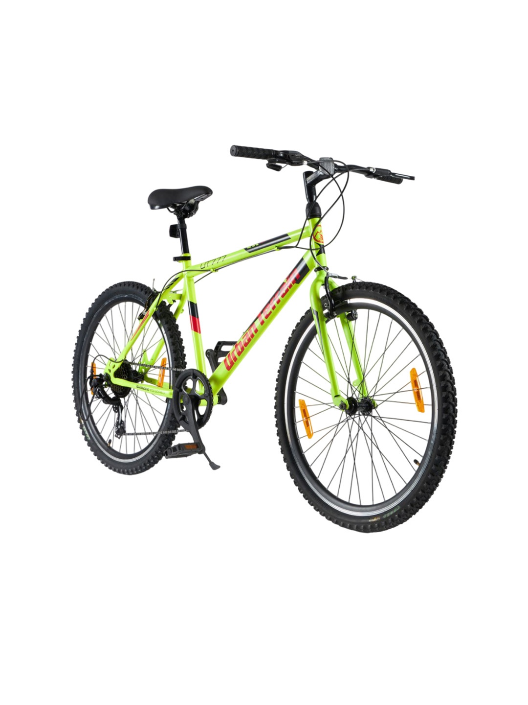 

URBAN TERRAIN UT777 Steel Frame 7 Speed 26T Mountain Bike, Yellow