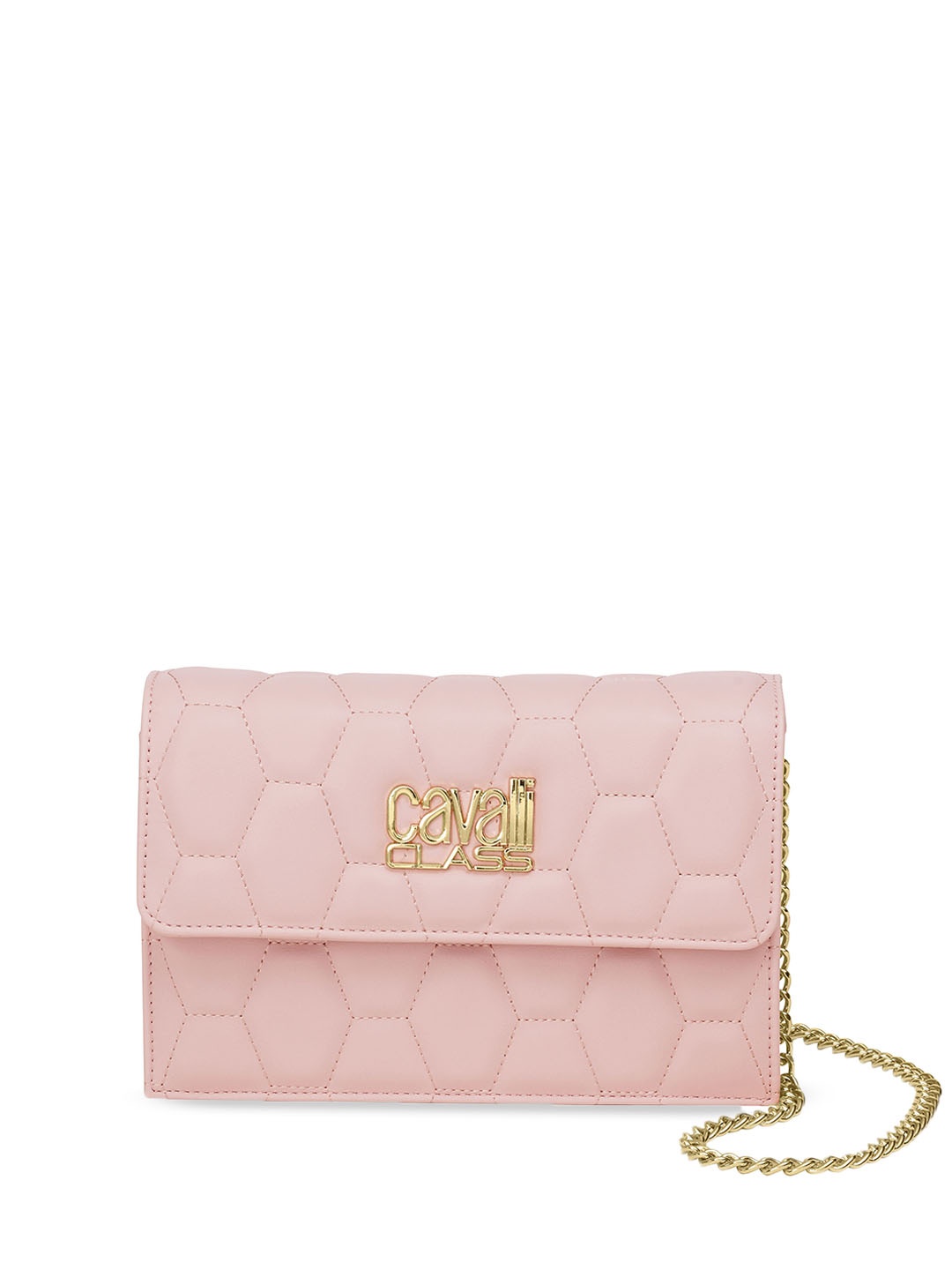 

Cavalli Class Structured Handheld Bag with Quilted, Pink