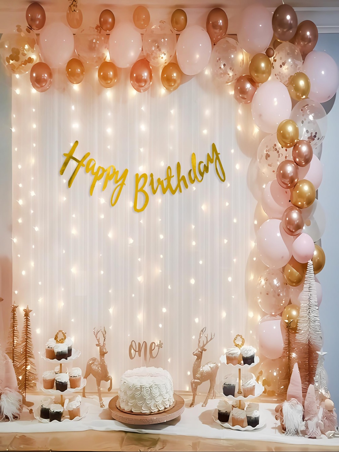

Special You 50-Pcs White & Pink Festive Decor