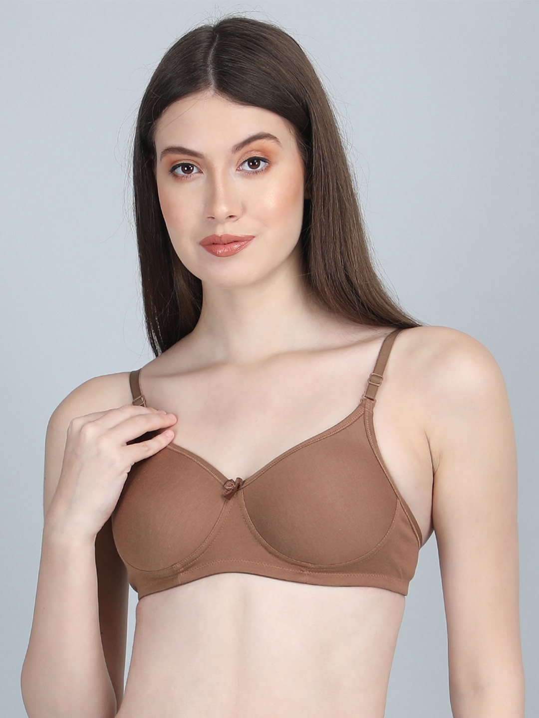 

Flamezia Lightly-Padded Lingerie Set FLMZ-SET2030-BRW, Brown