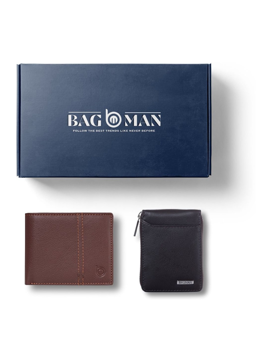 

BAGMAN Unisex Accessory Gift Set of, Brown