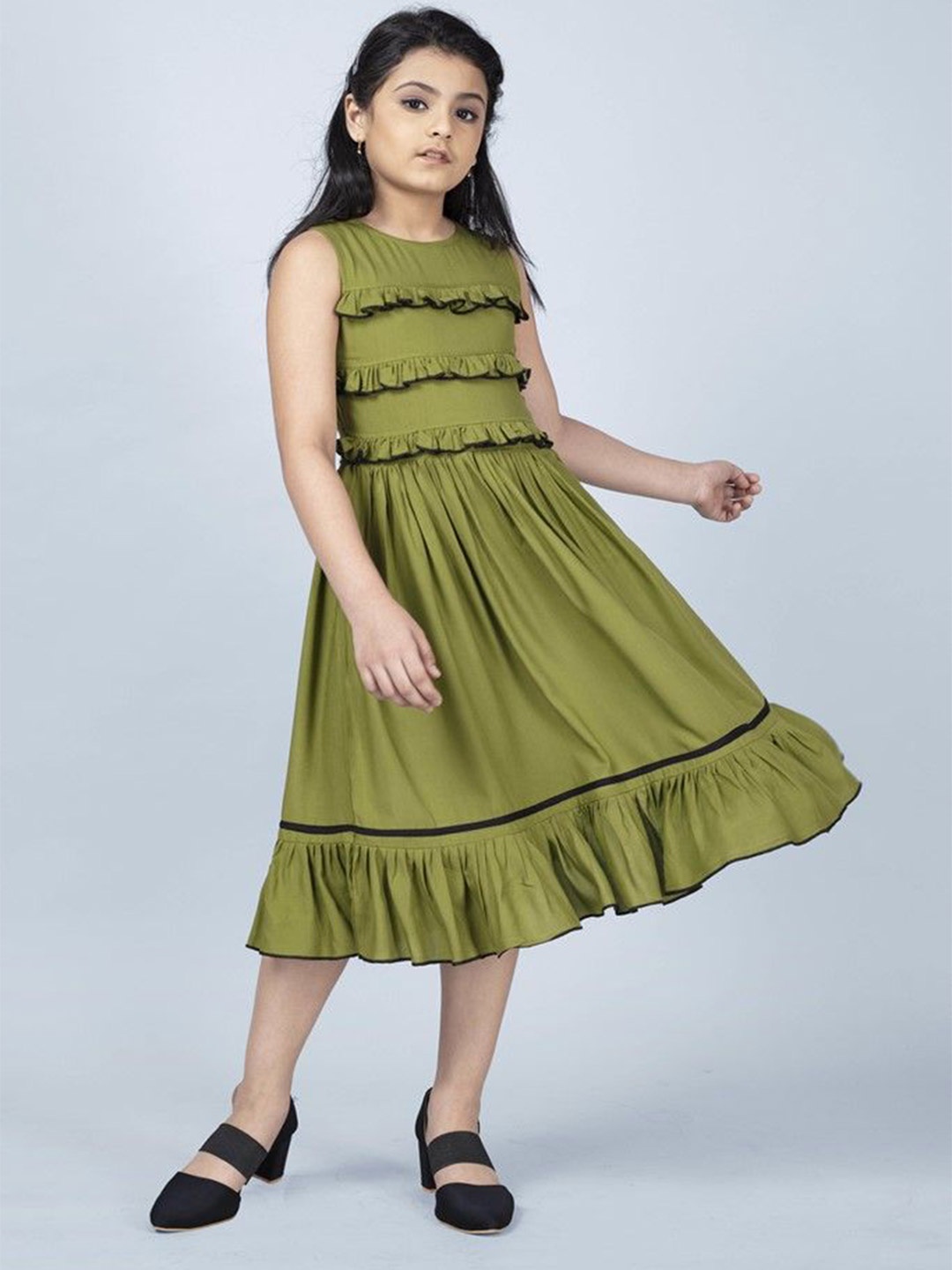 

PRIYANKA'S COLLECTION Fit & Flare Dress, Green