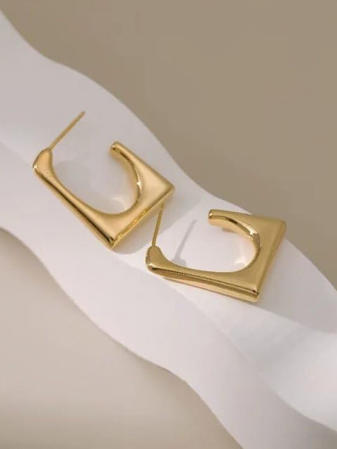 

FIMBUL Square Hoop Earrings, Gold