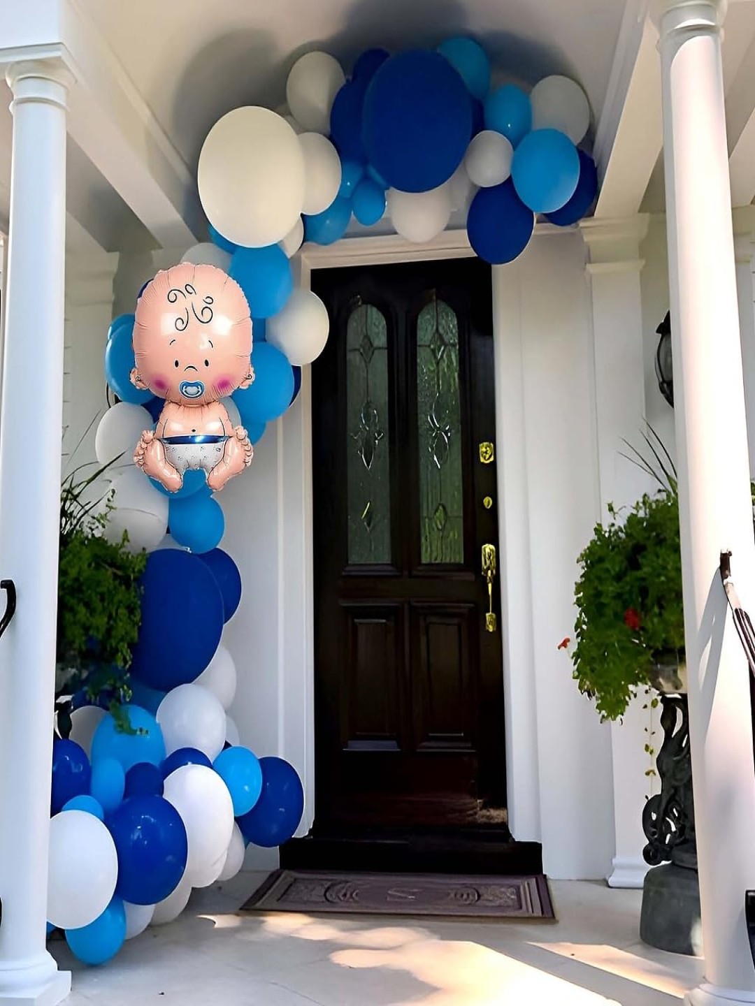 

Special You 53Pcs Blue & White Naming Entrance Decor