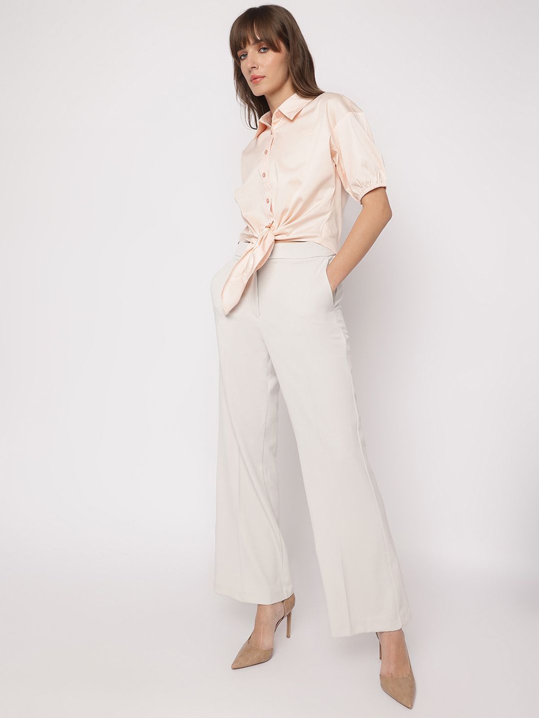 

GUESS Cotton Shirt Style Top, Pink