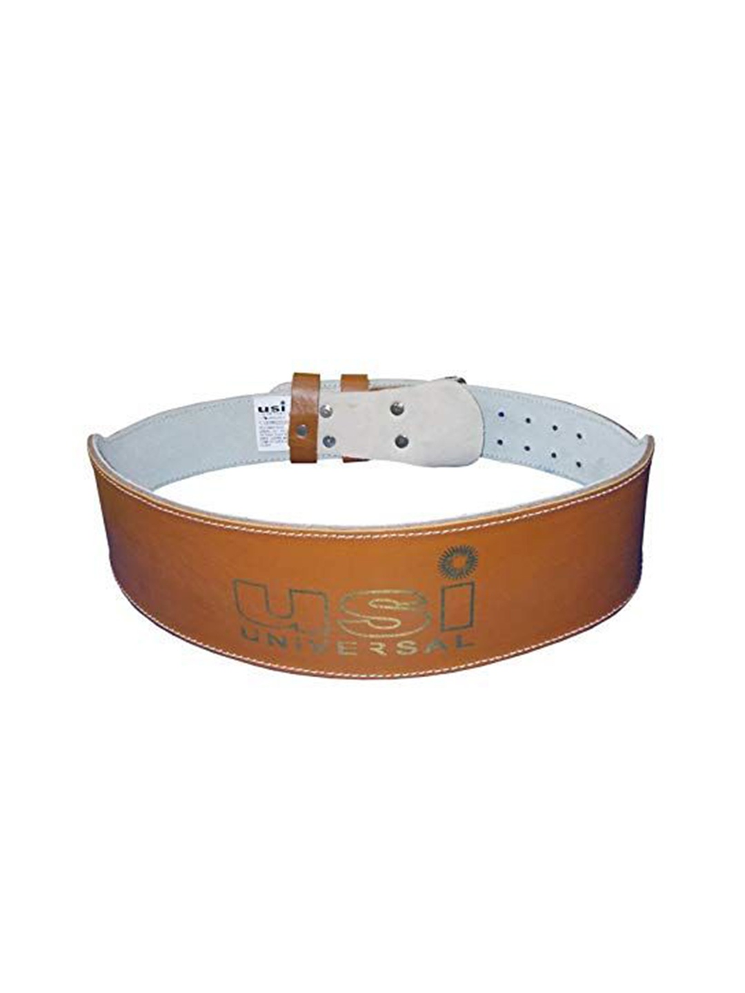 

USI UNIVERSAL THE UNBEATABLE Weight Lifting Leather Belt, Brown