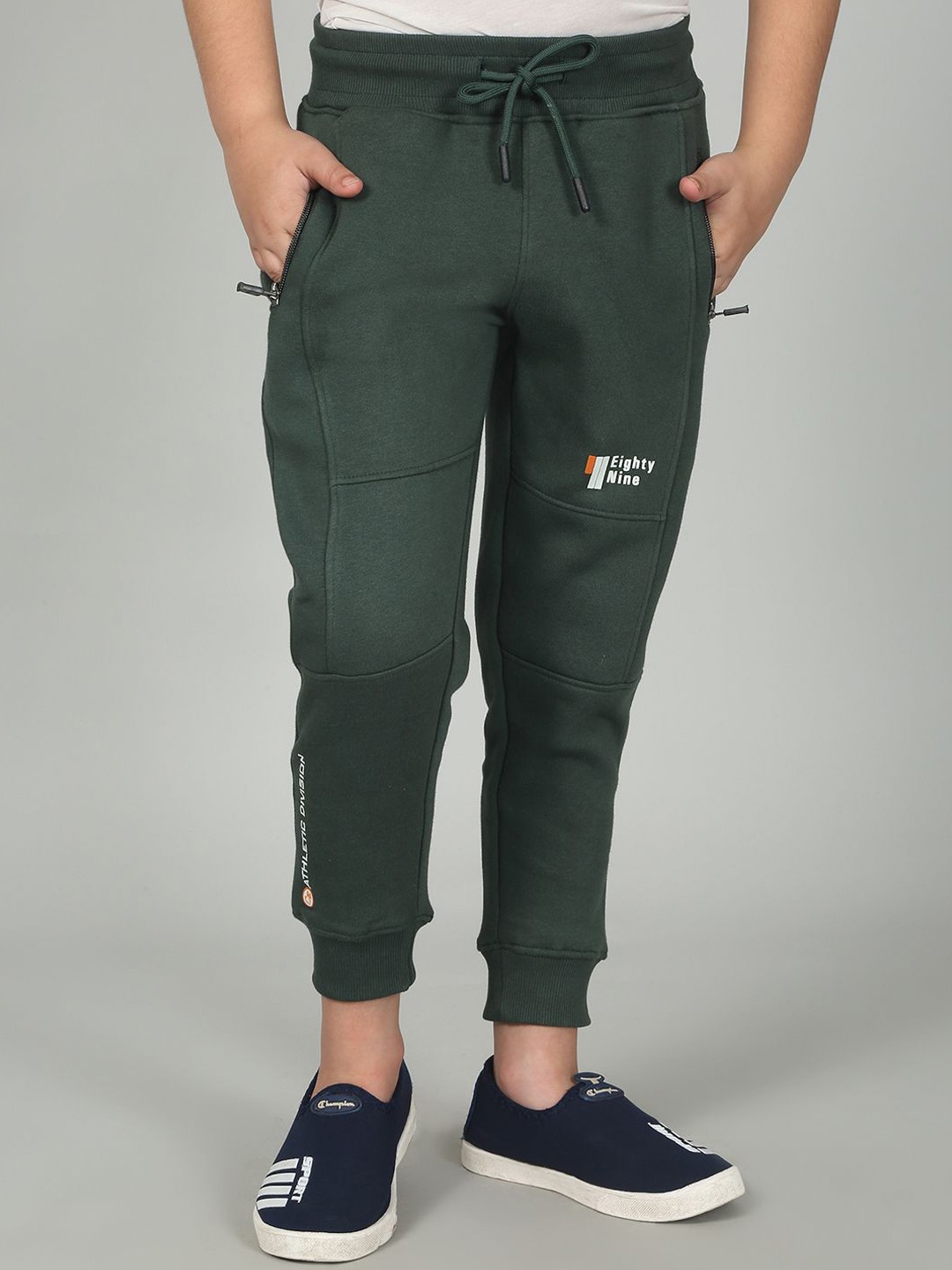 

Cantabil Boys Mid Rise Joggers, Olive