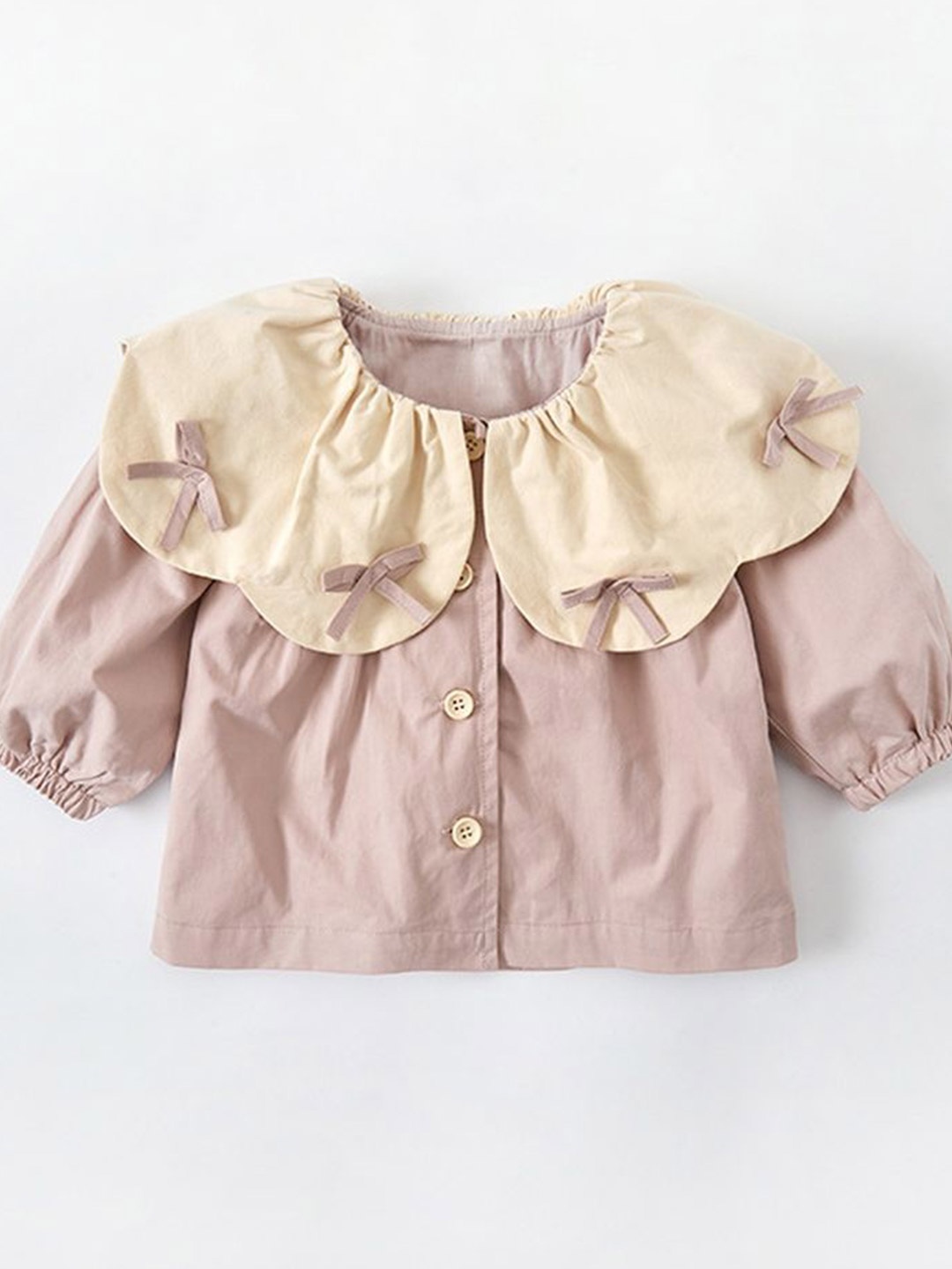 

LULU & SKY Girls Opaque Casual Shirt, Pink