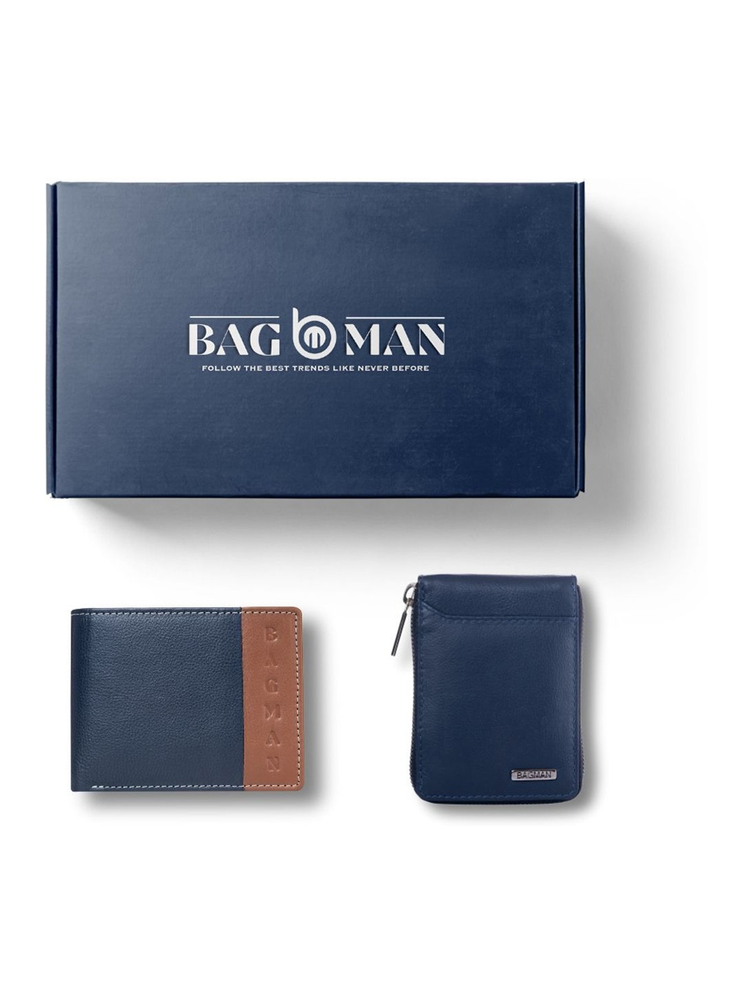 

BAGMAN Unisex Accessory Gift Set of, Navy blue
