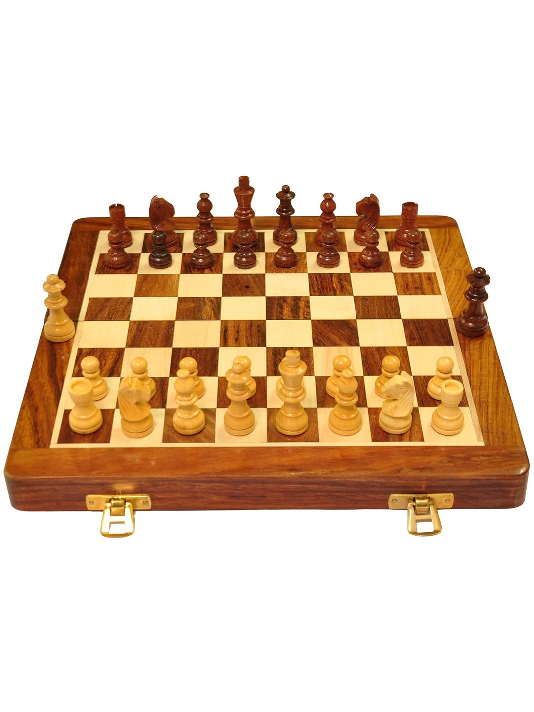 

ADKD BPA Free Chess Activity Toys and Games, Brown