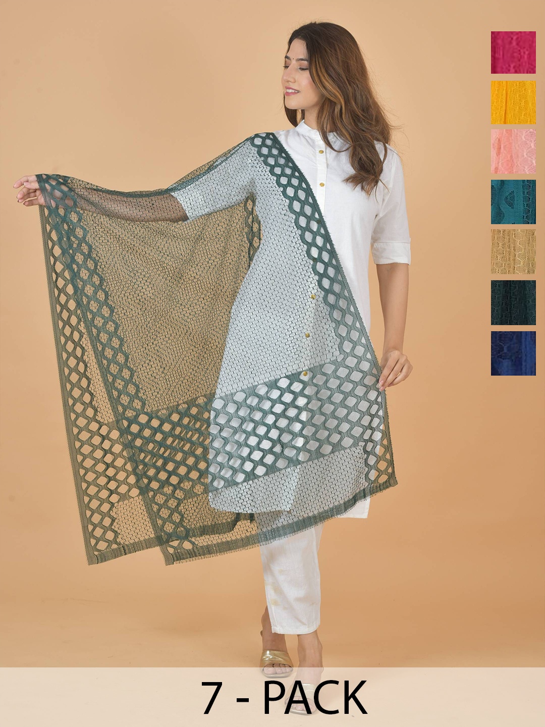 

LA FEMINAE Dupatta, Beige