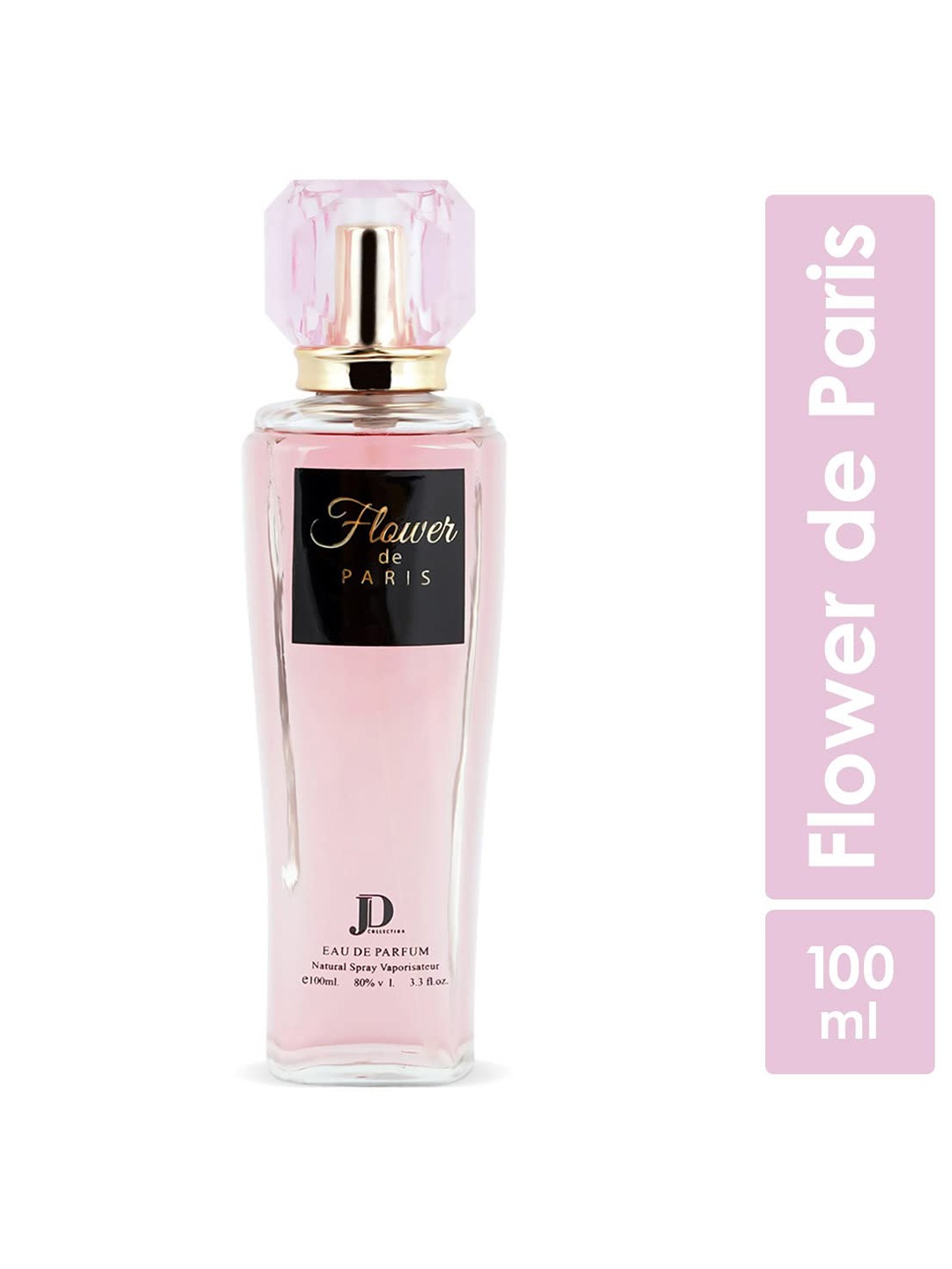 

JD COLLECTION Women Flower De Paris Long Lasting Eau de Parfum - 100 ml, Pink