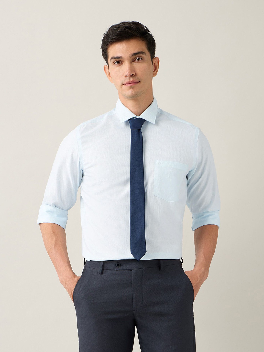 

Arrow Men Classic Opaque Formal Shirt, Green