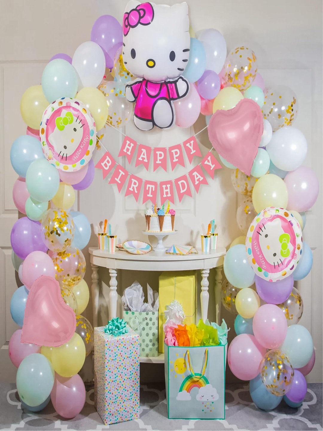 

Special You Set Of 63 Pink & Green Festive Decors