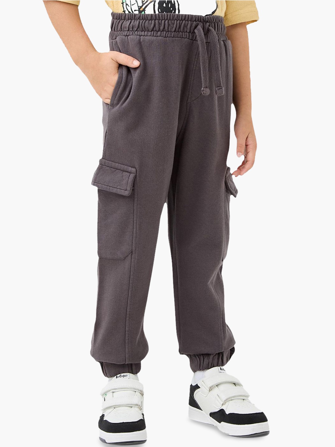 

Juniors by Babyshop Boys Cotton Joggers, Grey