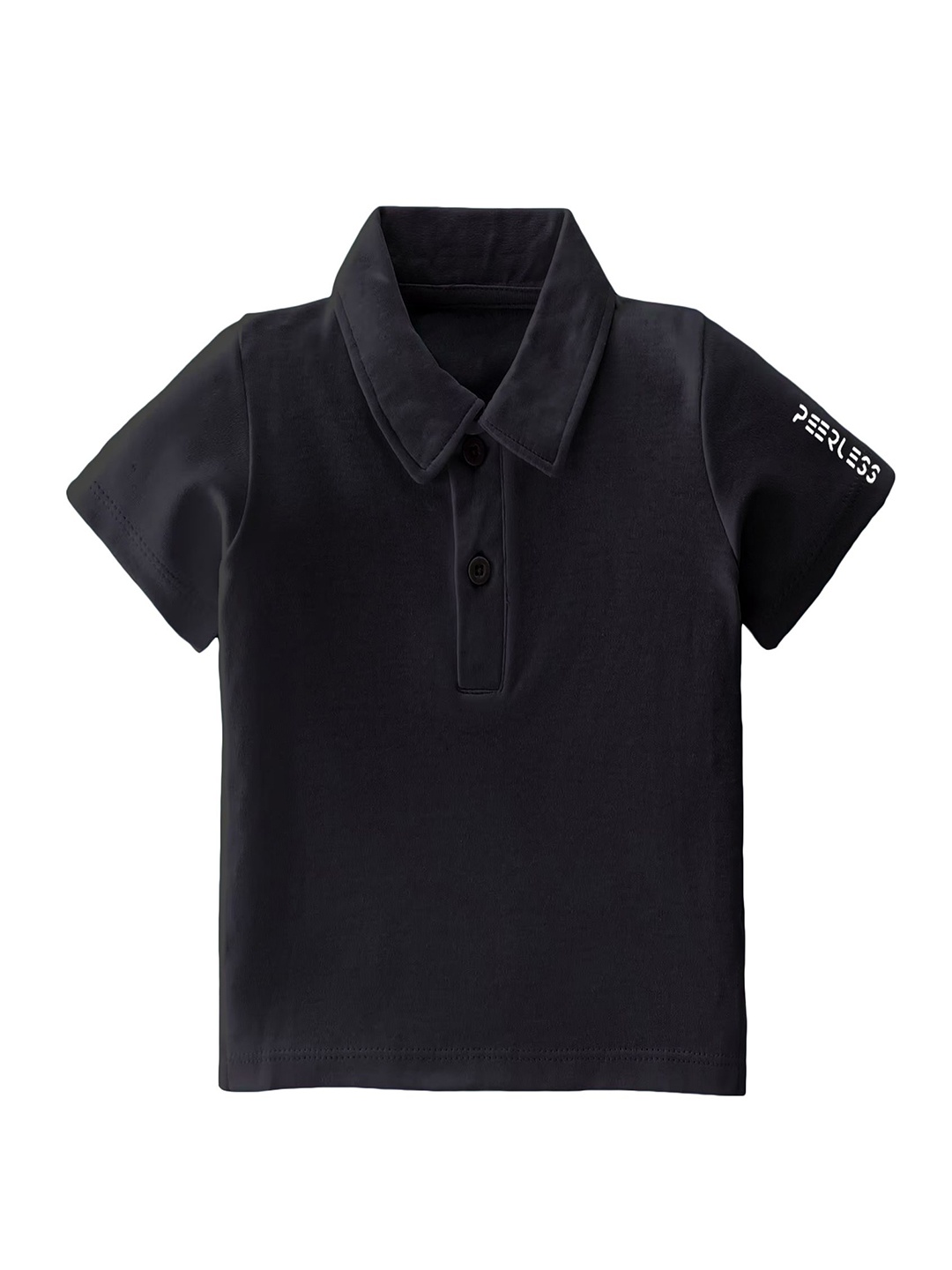 

Peerless Wear Boys Polo Collar T-shirt, Black