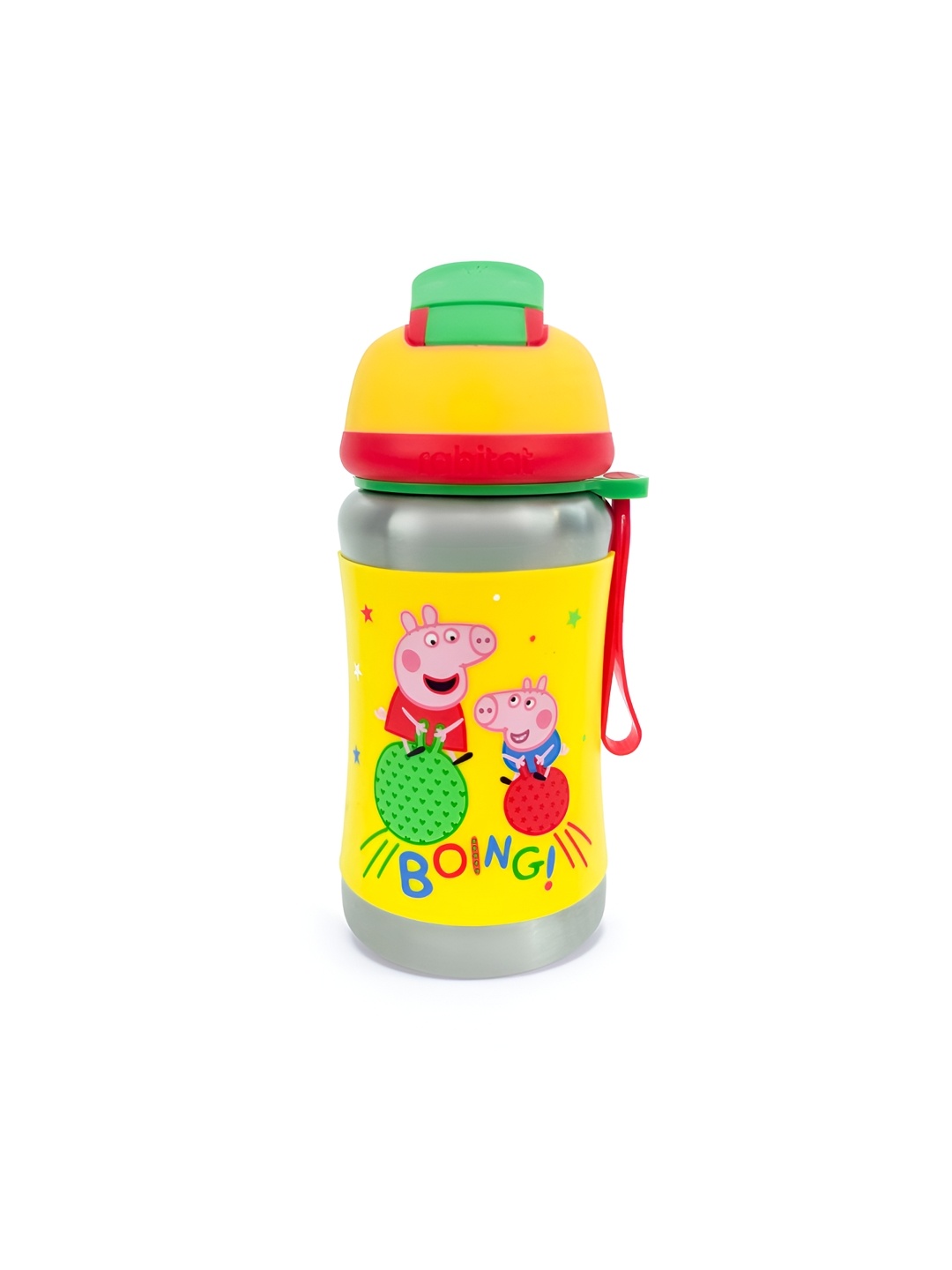 

Rabitat Yellow Cartoon Characters Printed Single Stainless Steel Water Bottle 350 ml