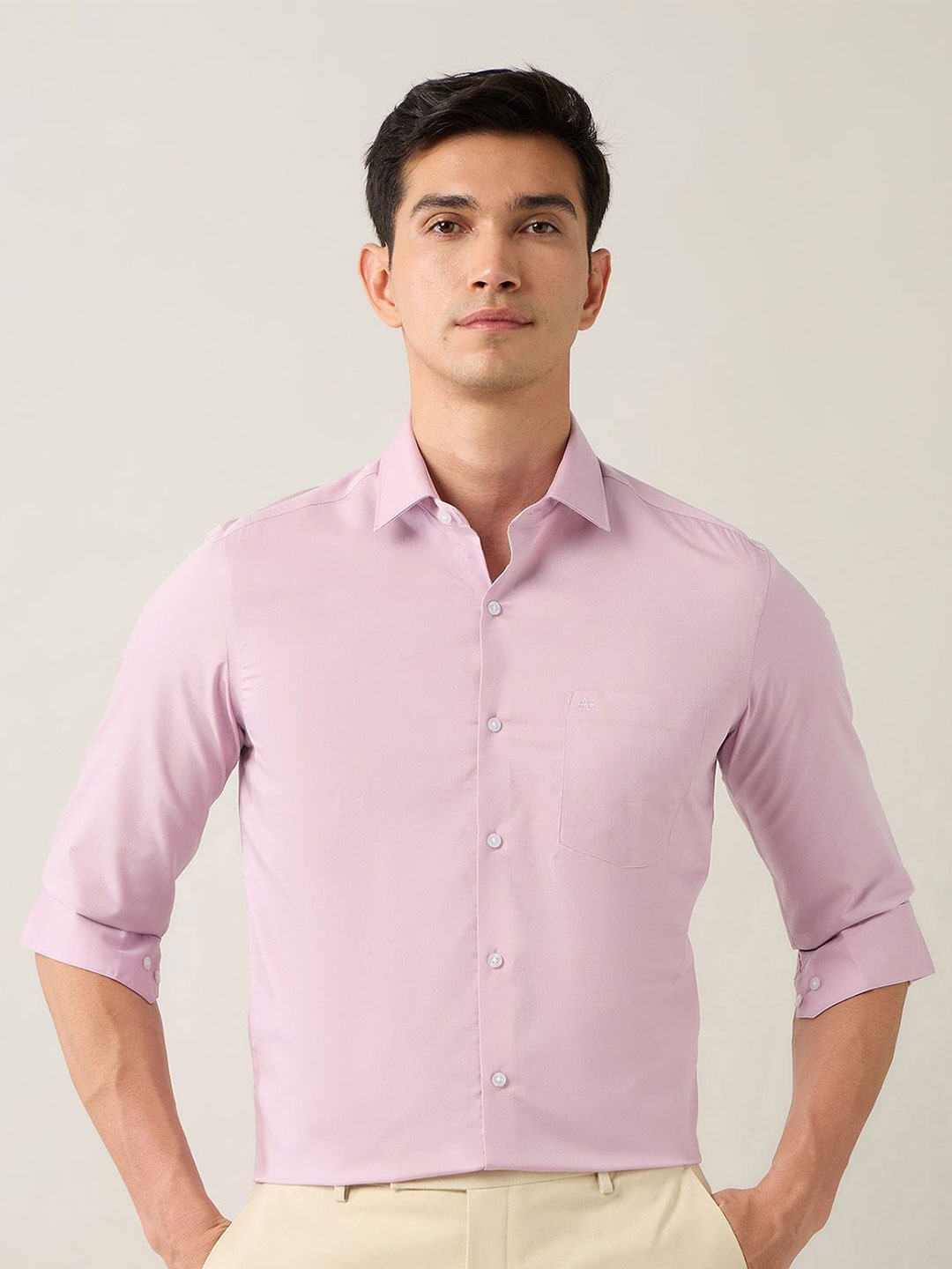 

Arrow Men Slim Fit Opaque Formal Shirt, Pink
