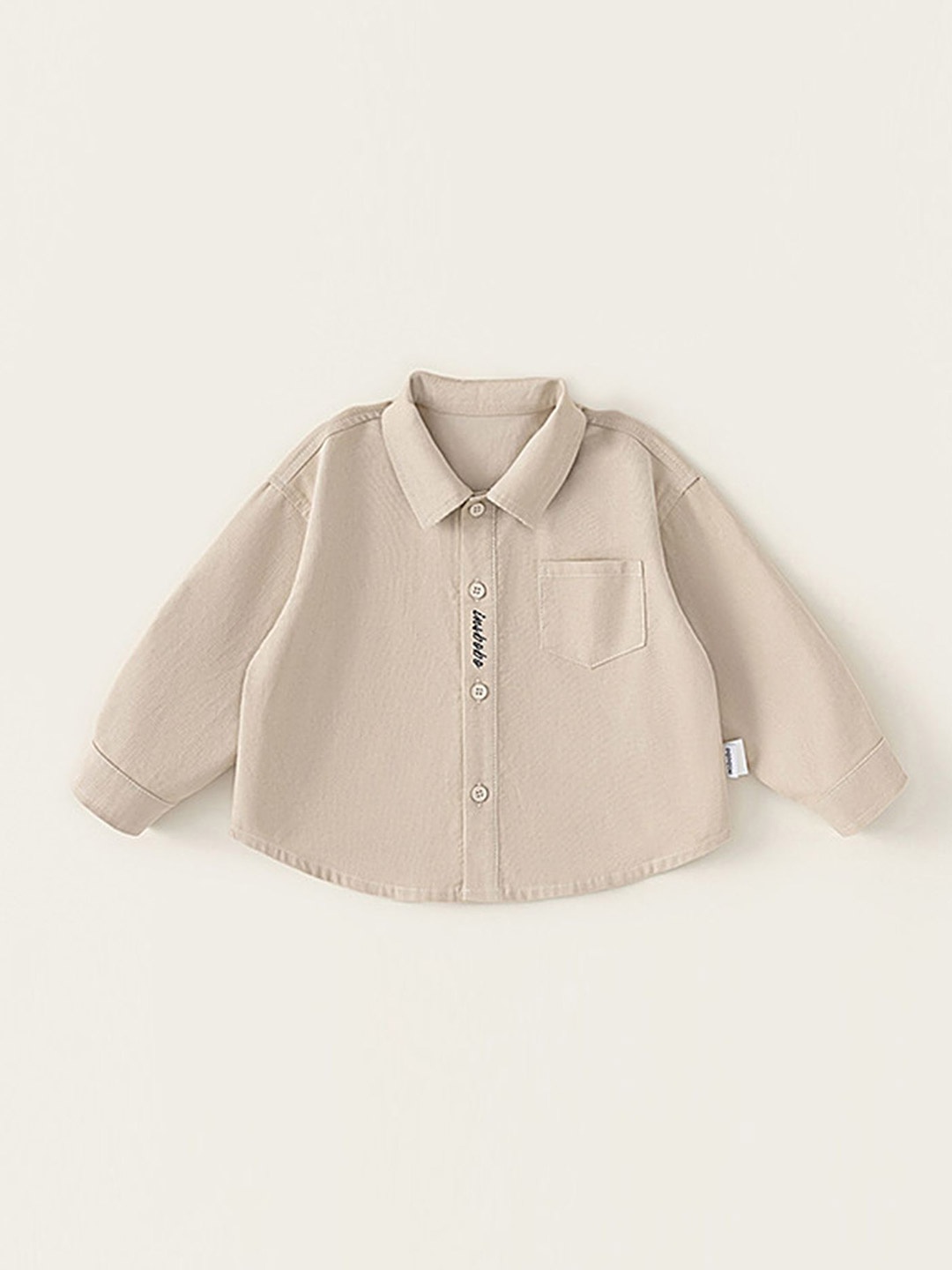 

LULU & SKY Boys Opaque Casual Shirt, Khaki