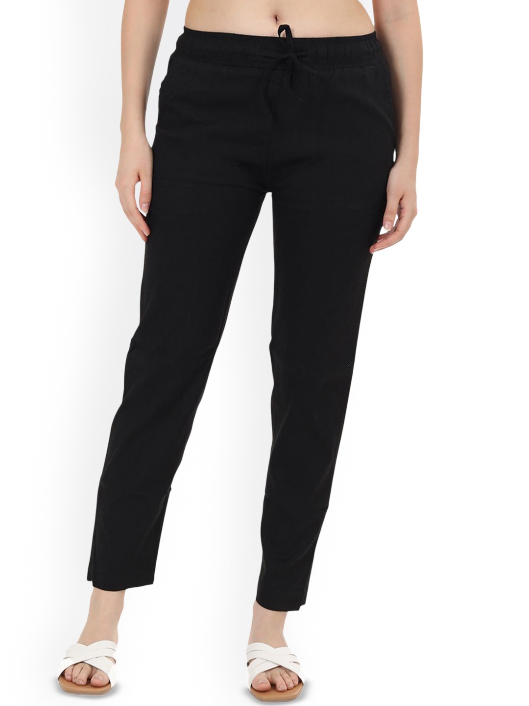 

Fly Birds Women Tailored Trousers, Black