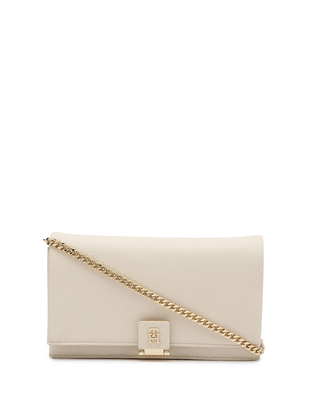 

Tommy Hilfiger PU Structured Sling Bag, Beige