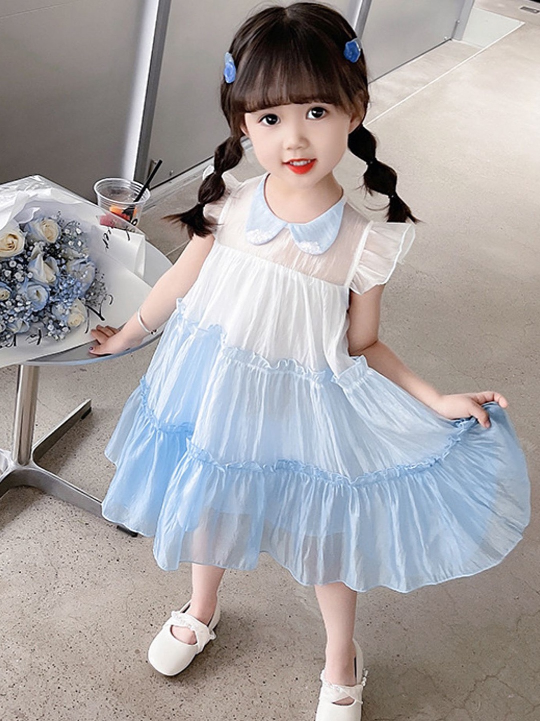 

LULU & SKY Fit & Flare Dress, Blue