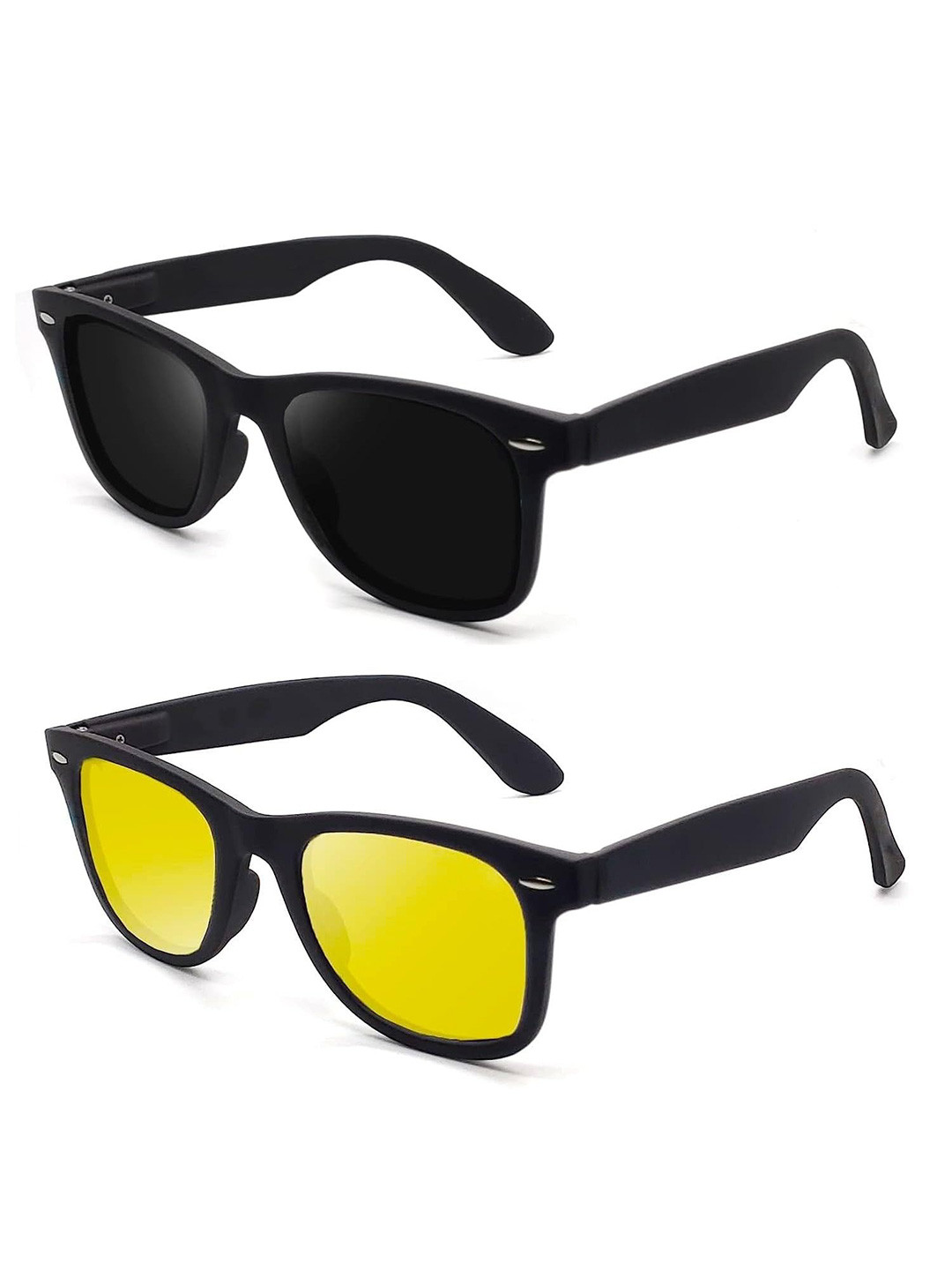 

The Roadster Lifestyle Co Set Of 2 Wayfarer Sunglasses, Black