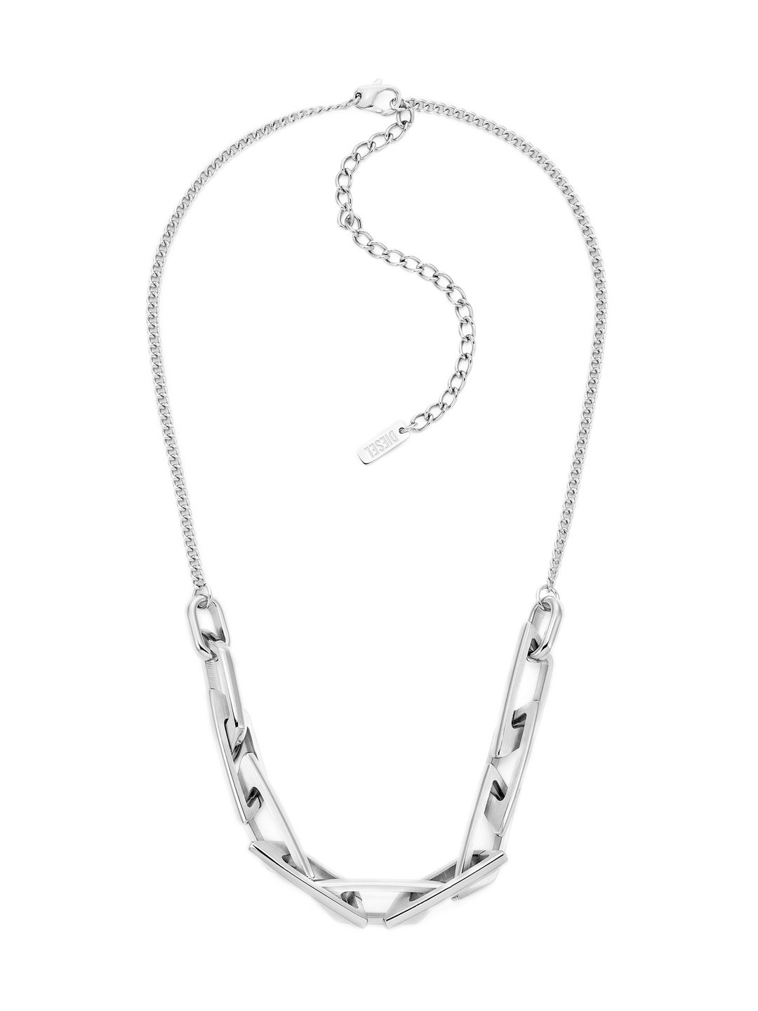 

DIESEL Men Stainless Steel Minimal Necklace, Silver