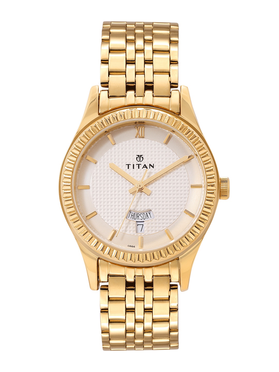 

Titan Men Analogue Watch NP1528YM04, White