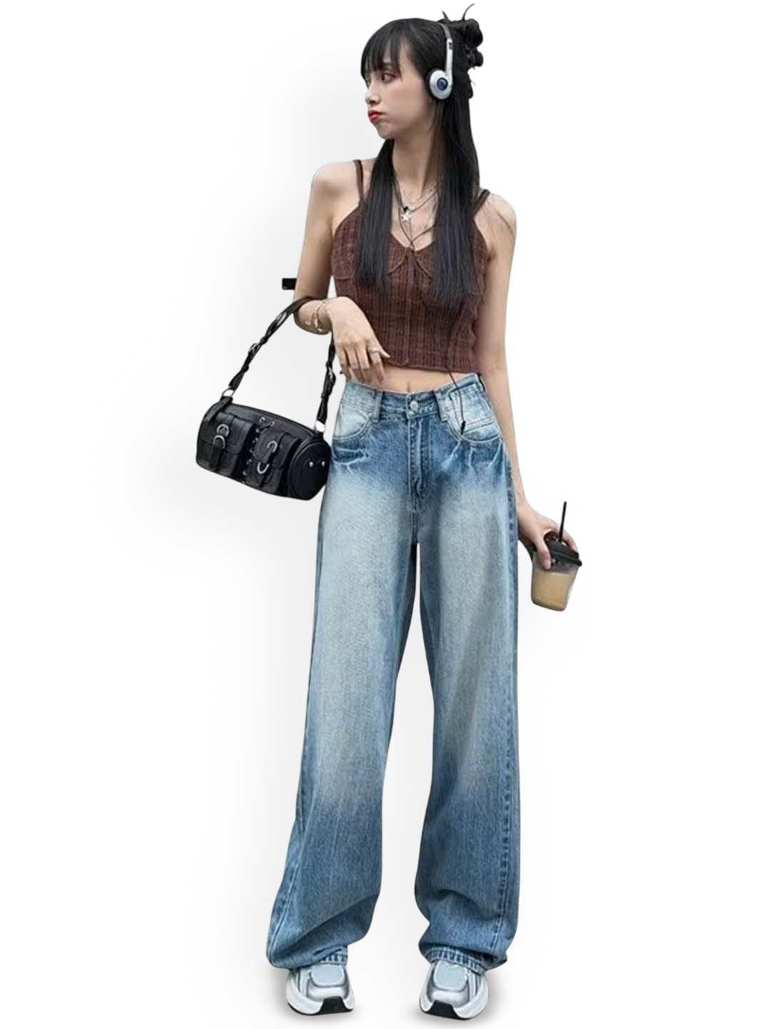 

StyleCast Women Low Distress Heavy Fade Jeans, Blue