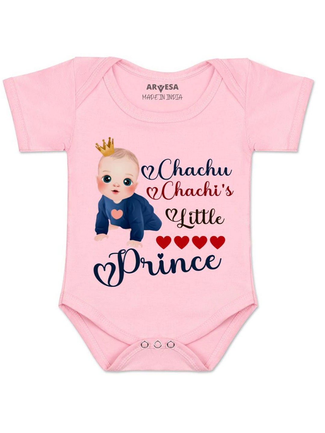 

Arvesa Chachu Chachi'S Little Prince Printed Romper, Pink