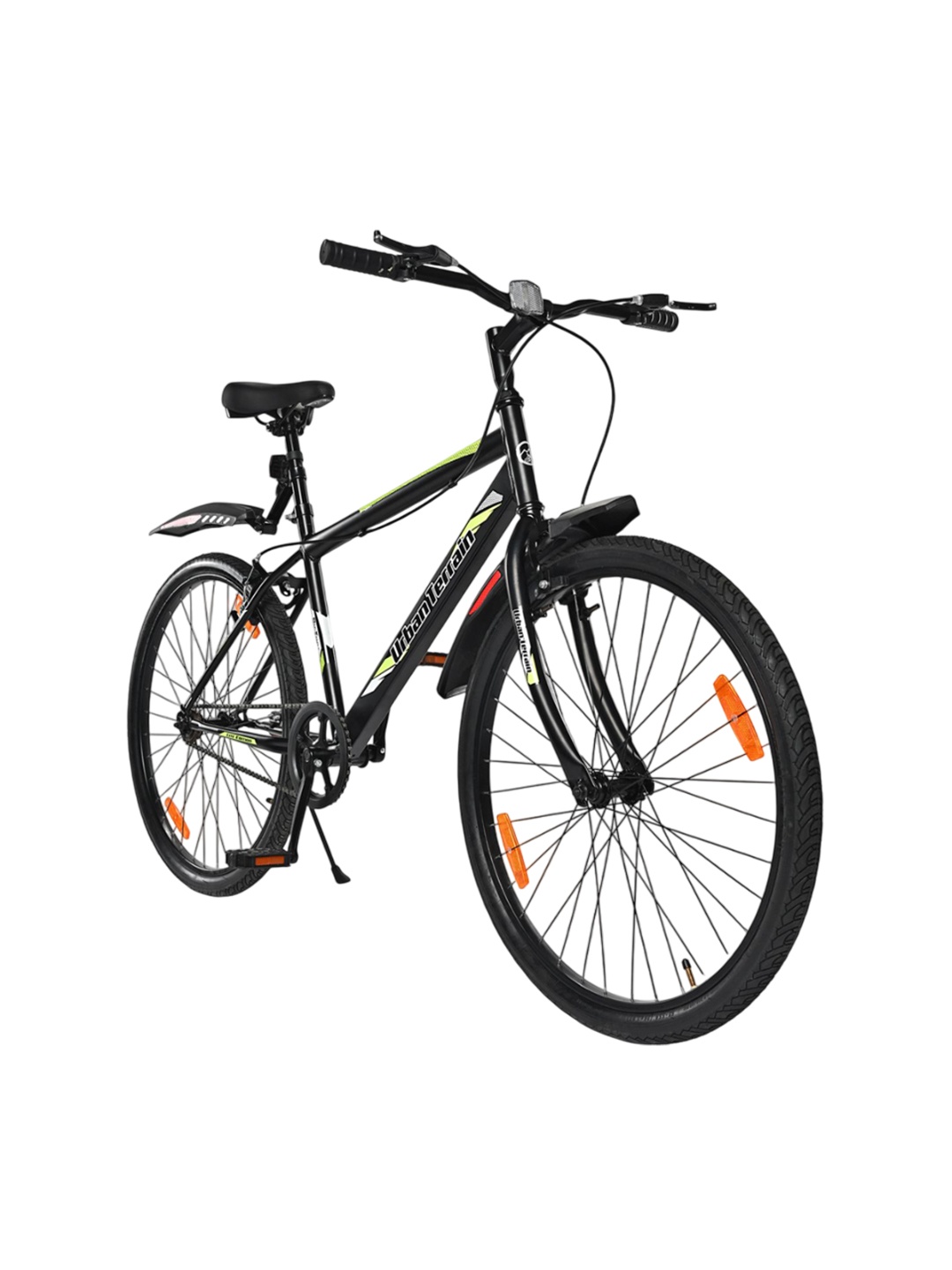 

URBAN TERRAIN Green Bigshot Steel Frame 26T Single Speed Mountain Bike