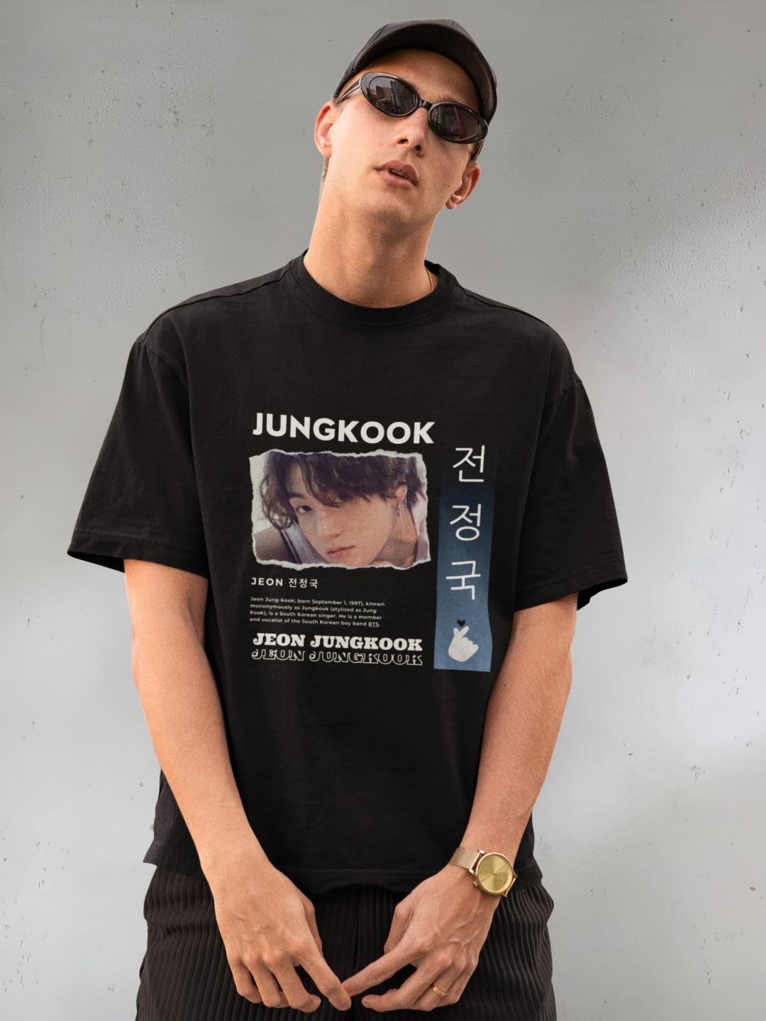 

Broke Memers Men Typography Printed Round Neck Oversized T-shirt, Black