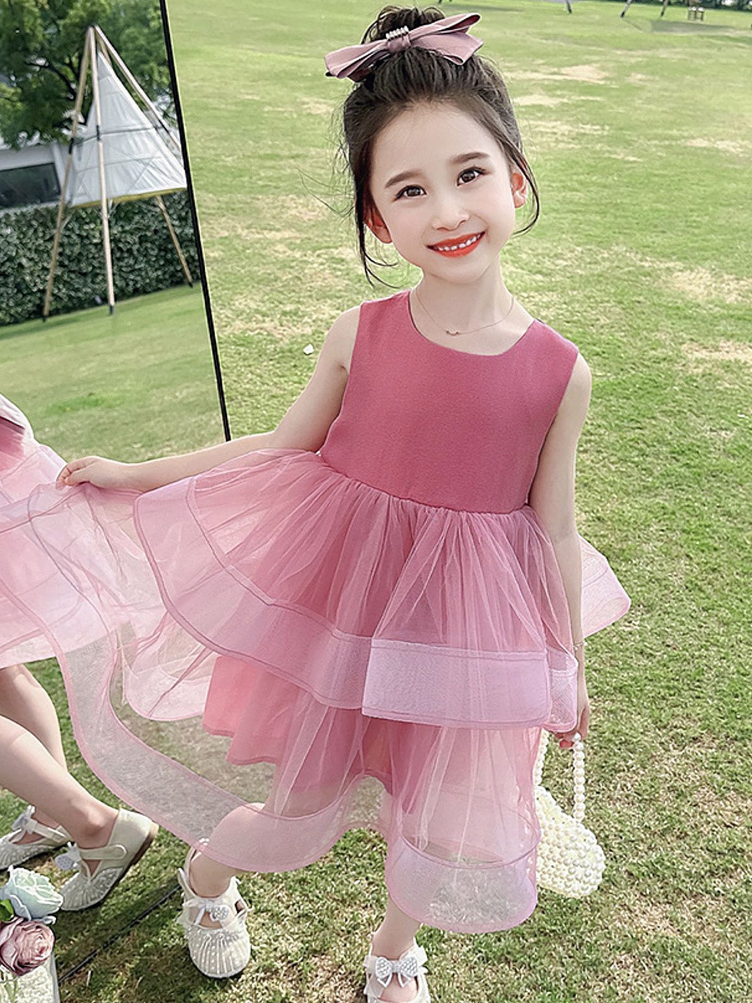

LULU & SKY Fit & Flare Dress, Pink