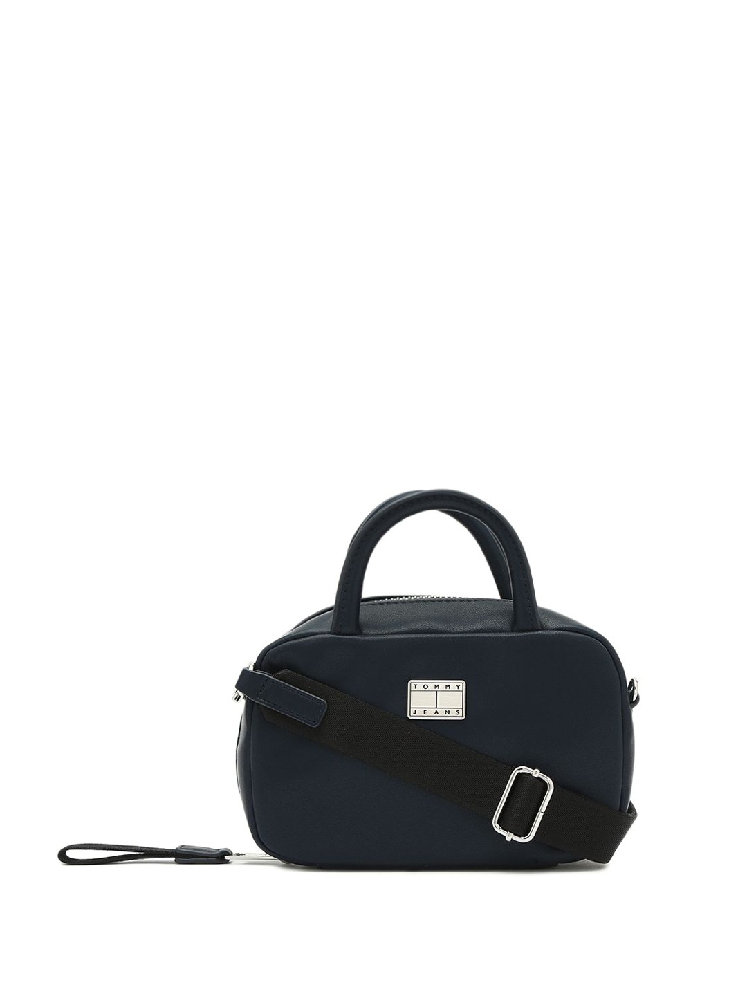 

Tommy Hilfiger PU Structured Sling Bag with Bow Detail, Blue