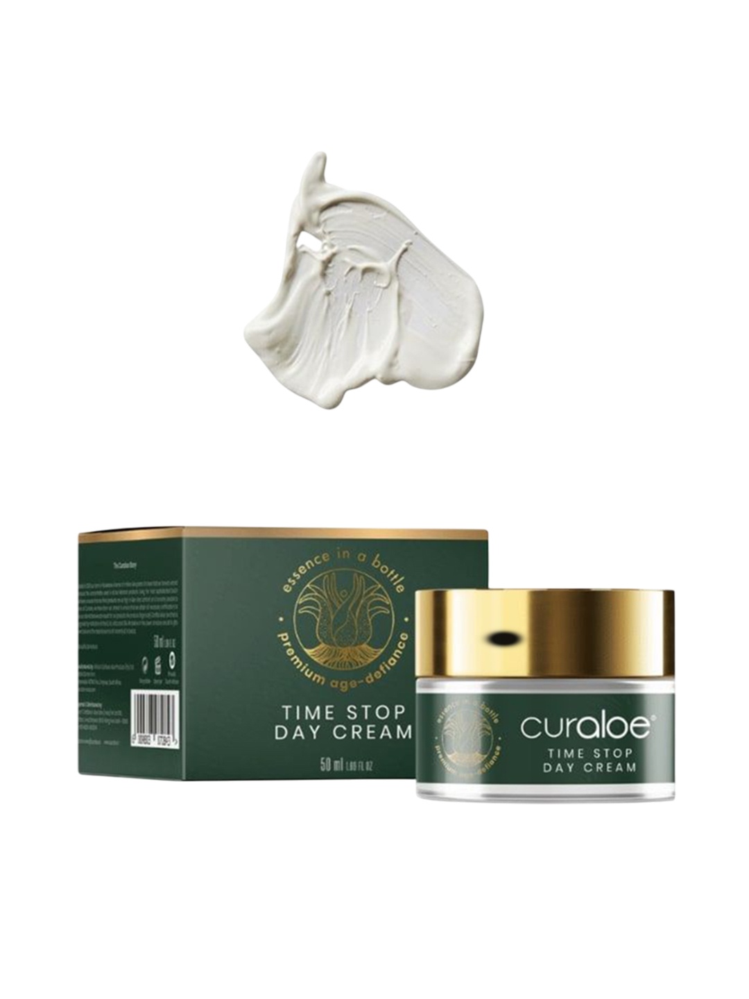 

Curaloe Time Stop Day Cream With 55% Aloe Vera - 50ml, Green