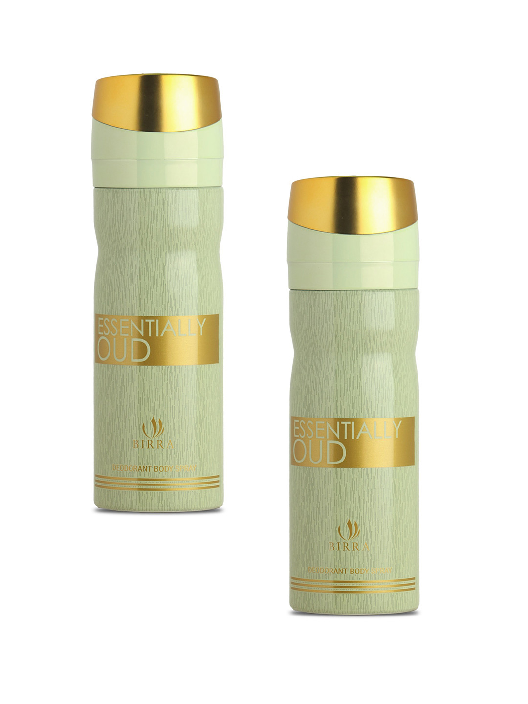 

BIRRA Set Of 2 Essentially Oud Long Lasting Deodorant Body Spray - 200ml Each, Transparent
