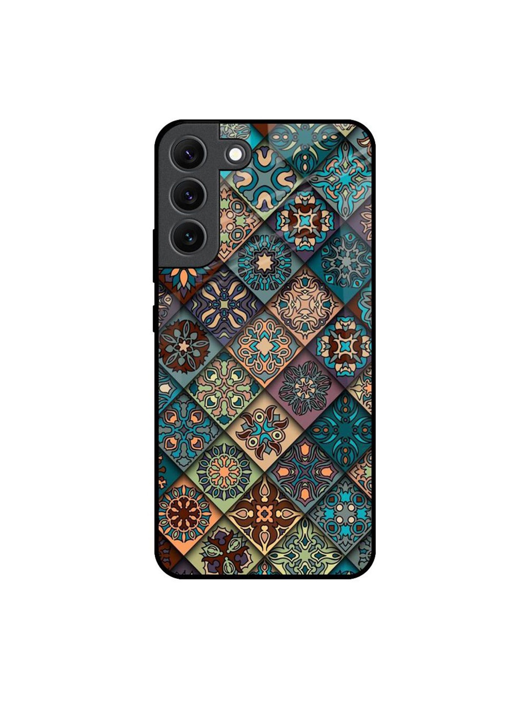 

QRIOH Quirky Printed Samsung Galaxy S22 Back Case Mobile Accessories, Turquoise blue