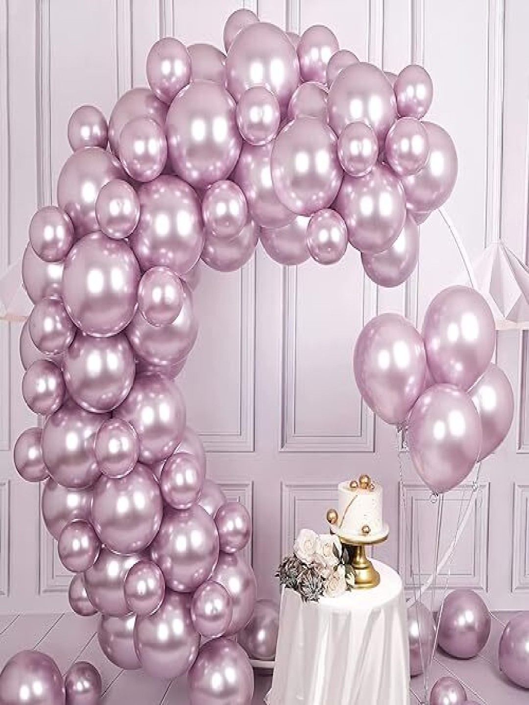 

SPECIAL YOU 30 Pcs Lavender Chrome Balloons Kit Festive Decor