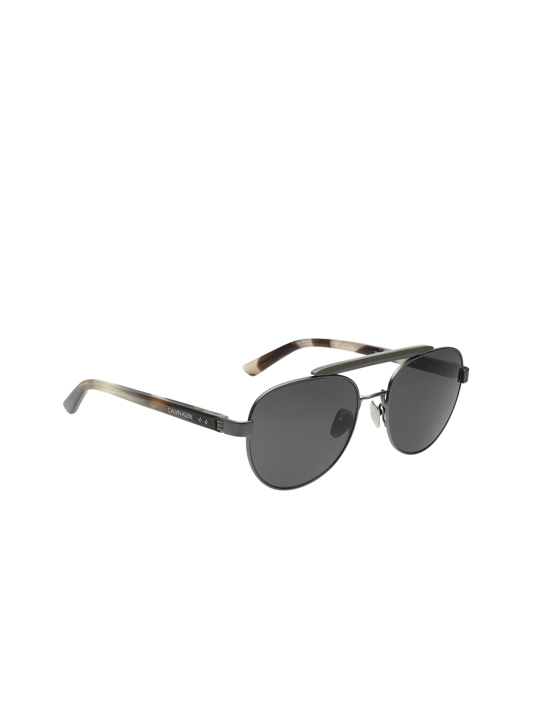 

Calvin Klein Unisex Aviator Sunglasses with UV Protected Lens Ck 19306 050 54 S, Grey