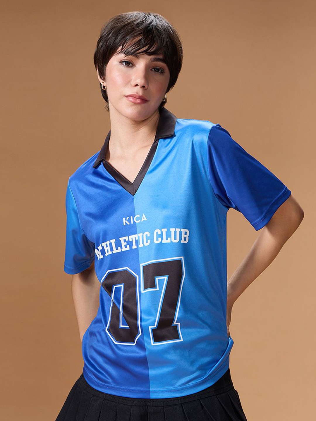 

KICA Print Shirt Style Top, Blue