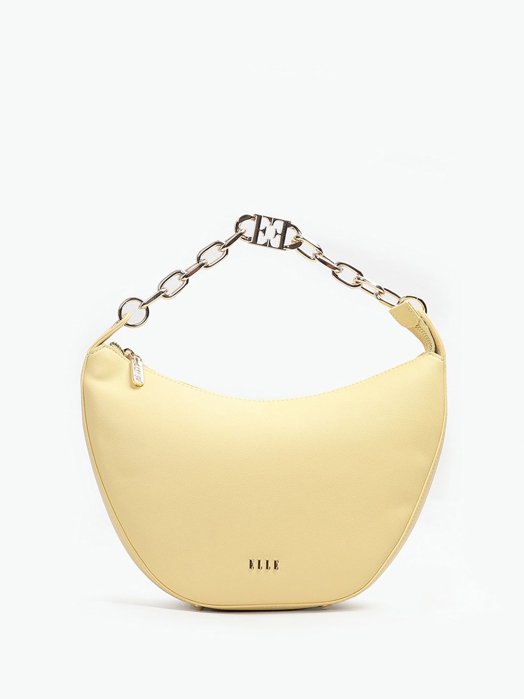 

ELLE PU Half Moon Shoulder Bag, Mustard