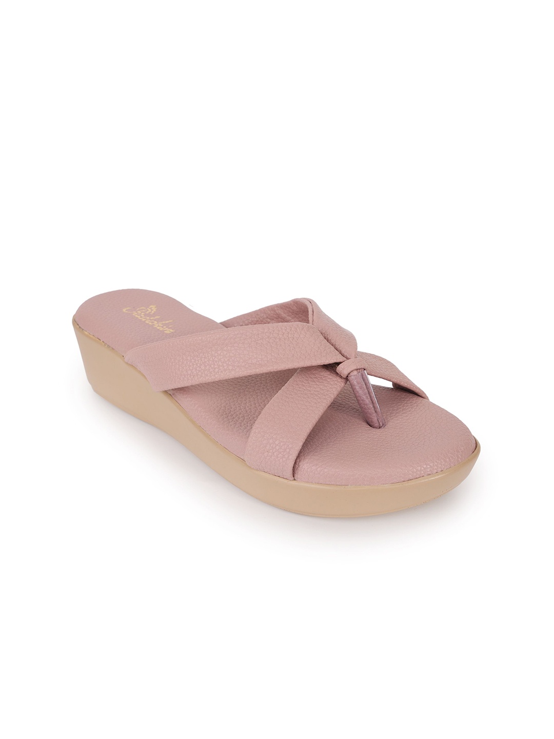 

Padchin Women PU Wedge Sandals, Pink