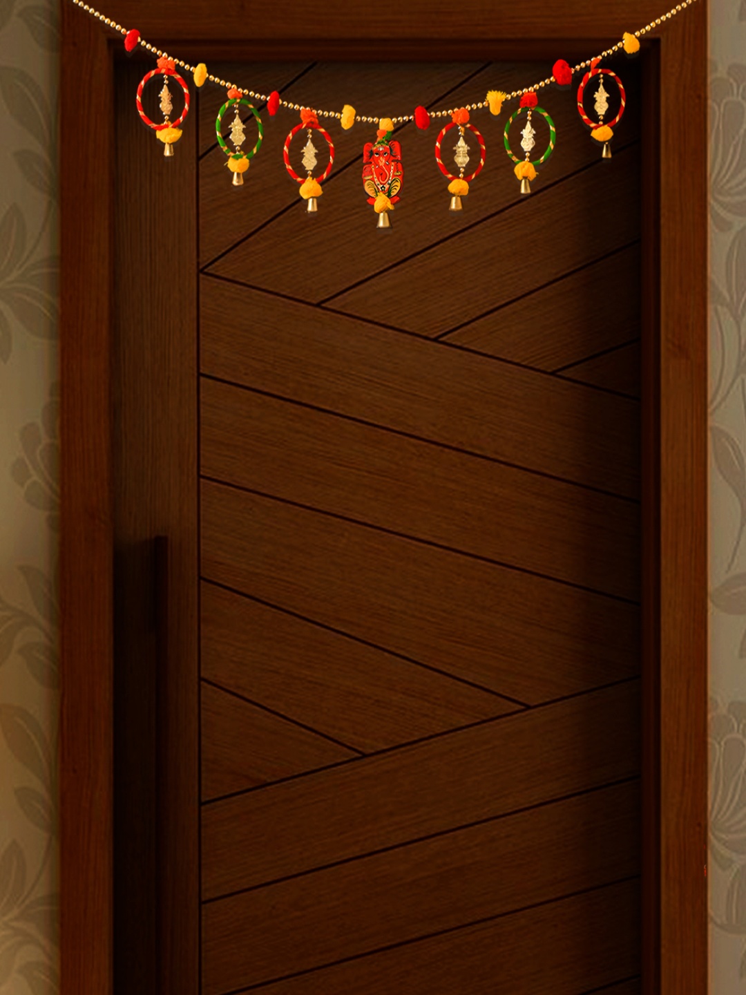 

Special You Red & Yellow Ganesh Door Hanging Toran