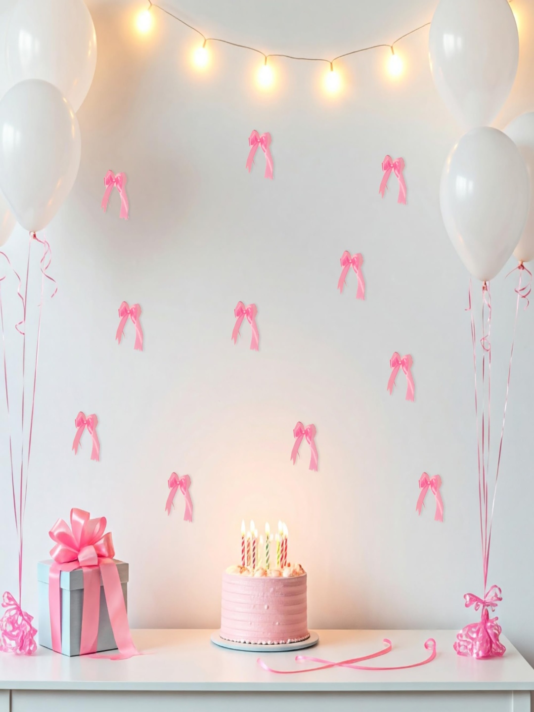 

Special You 16-Pcs White & Pink Balloon Dcor