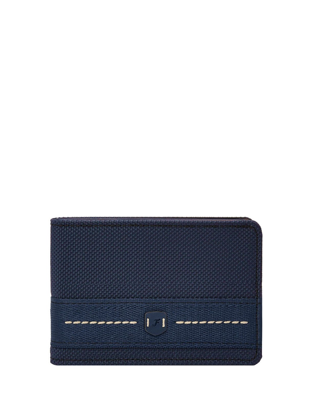 

Fossil Men Textured Two Fold Wallet, Blue