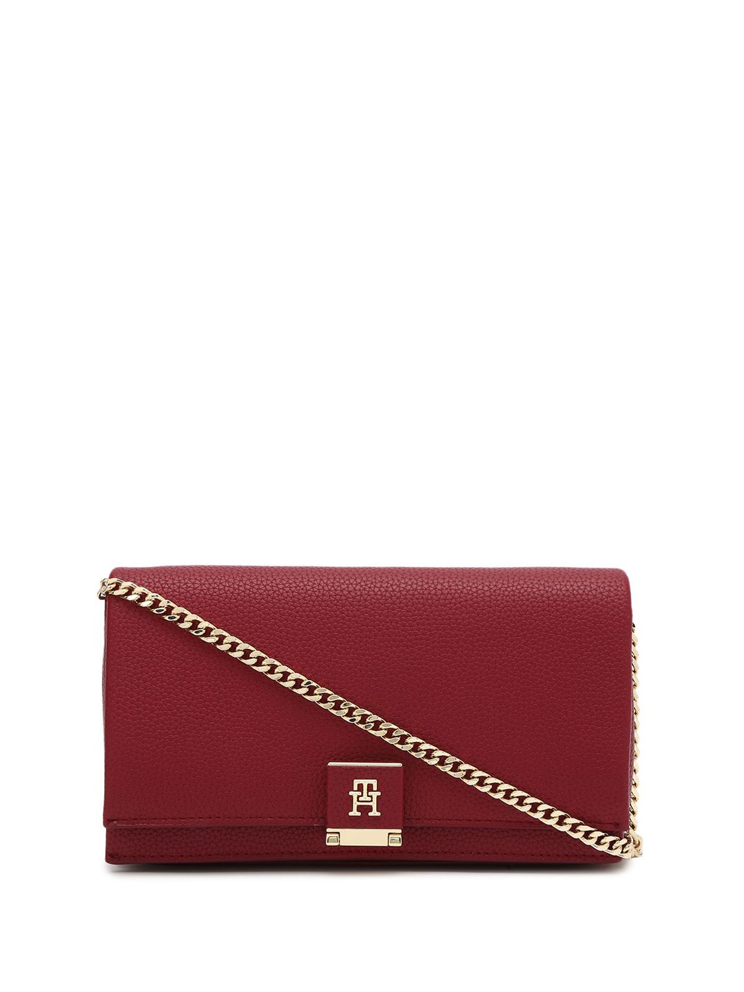 

Tommy Hilfiger PU Structured Sling Bag, Red