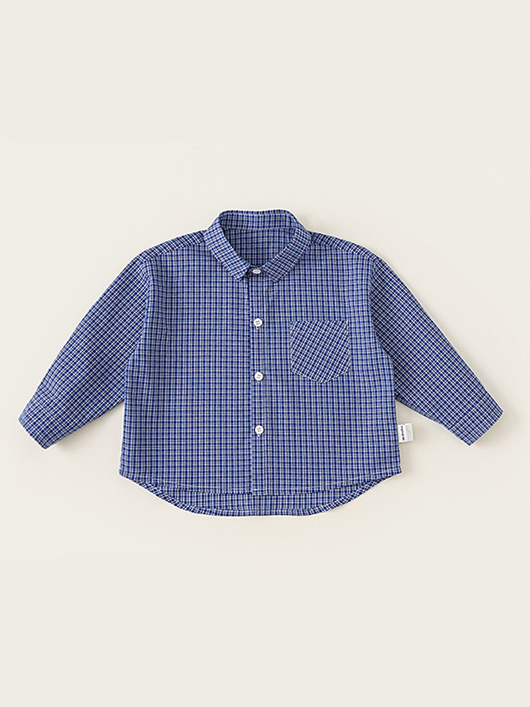 

LULU & SKY Boys Opaque Checked Casual Shirt, Blue