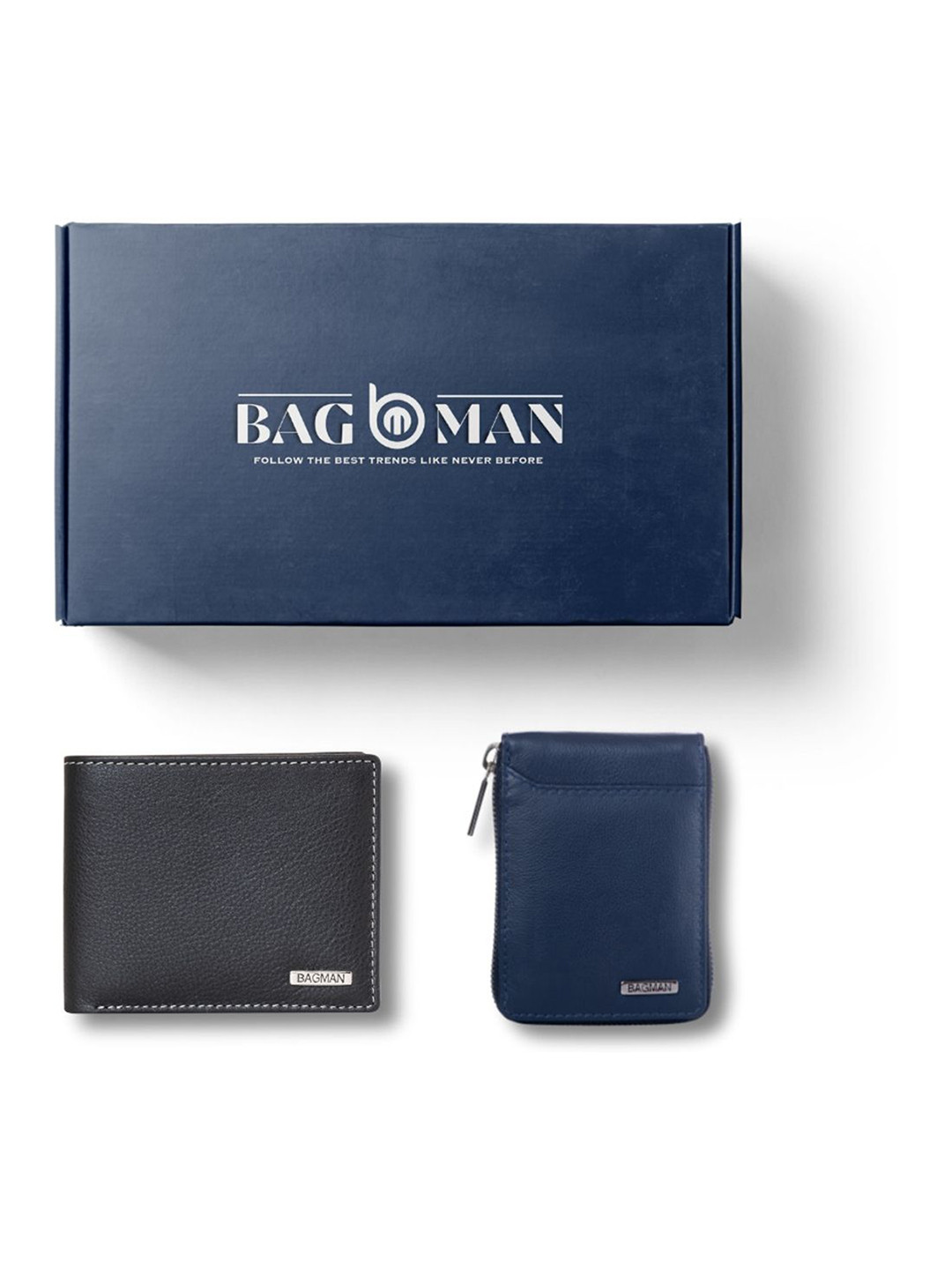 

BAGMAN Unisex Accessory Gift Set of, Navy blue